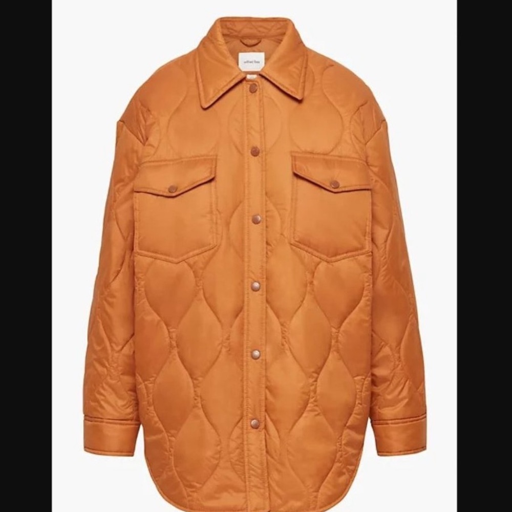 Aritzia Wilfred Free The Ganna Insulated Shirt Jacket  Rich Chestnut XS NWT